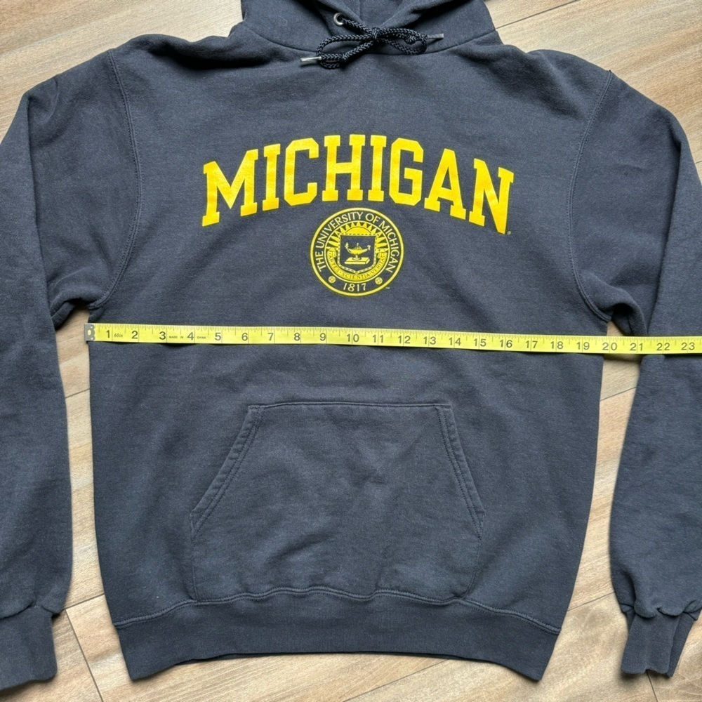 Vintage Champion Michigan Wolverines Men’s Pullover Hoodie Size Medium - Picture 4 of 5